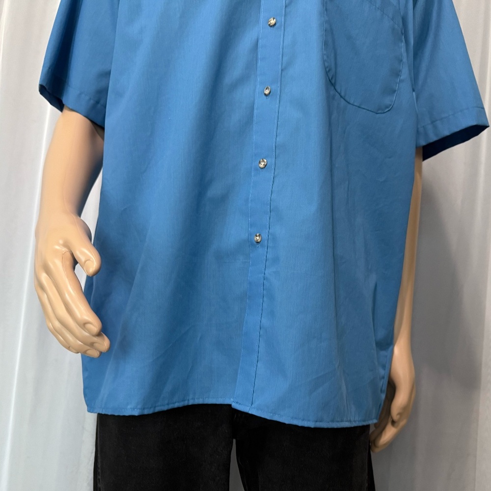 AMERICAN WEEKEND Men’s Short Sleeve Button Down Shirt (Size L) - Picture 4 of 13